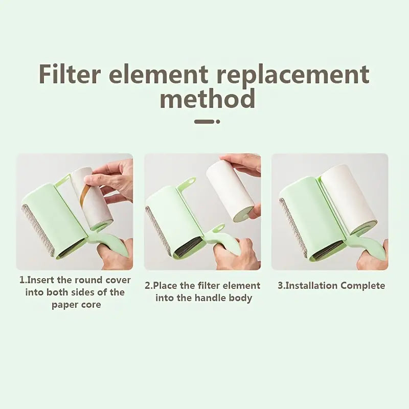 Reusable Lint Roller Brush with Soft Bristles (1pc)